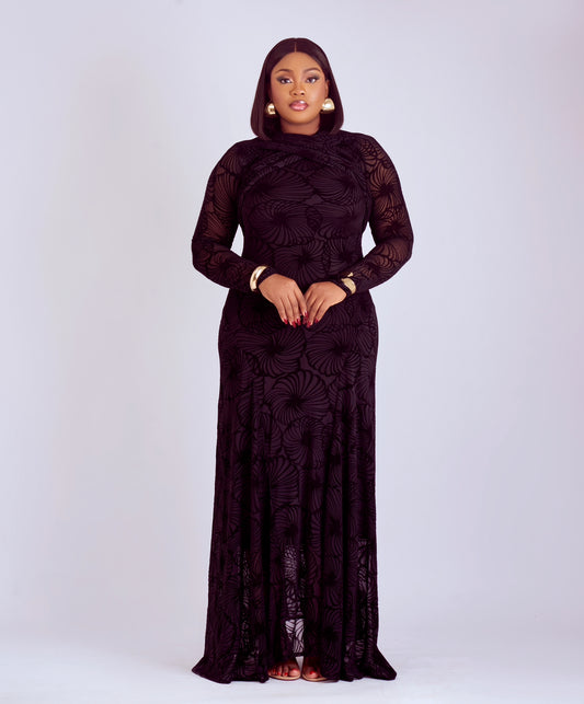 Nuella Mesh dress in Black