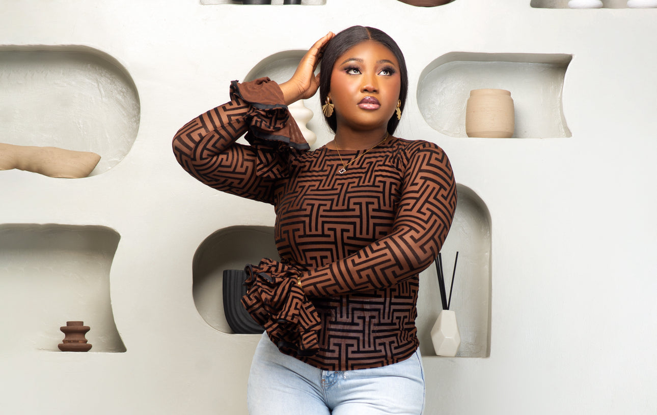 Gigi Top in Brown