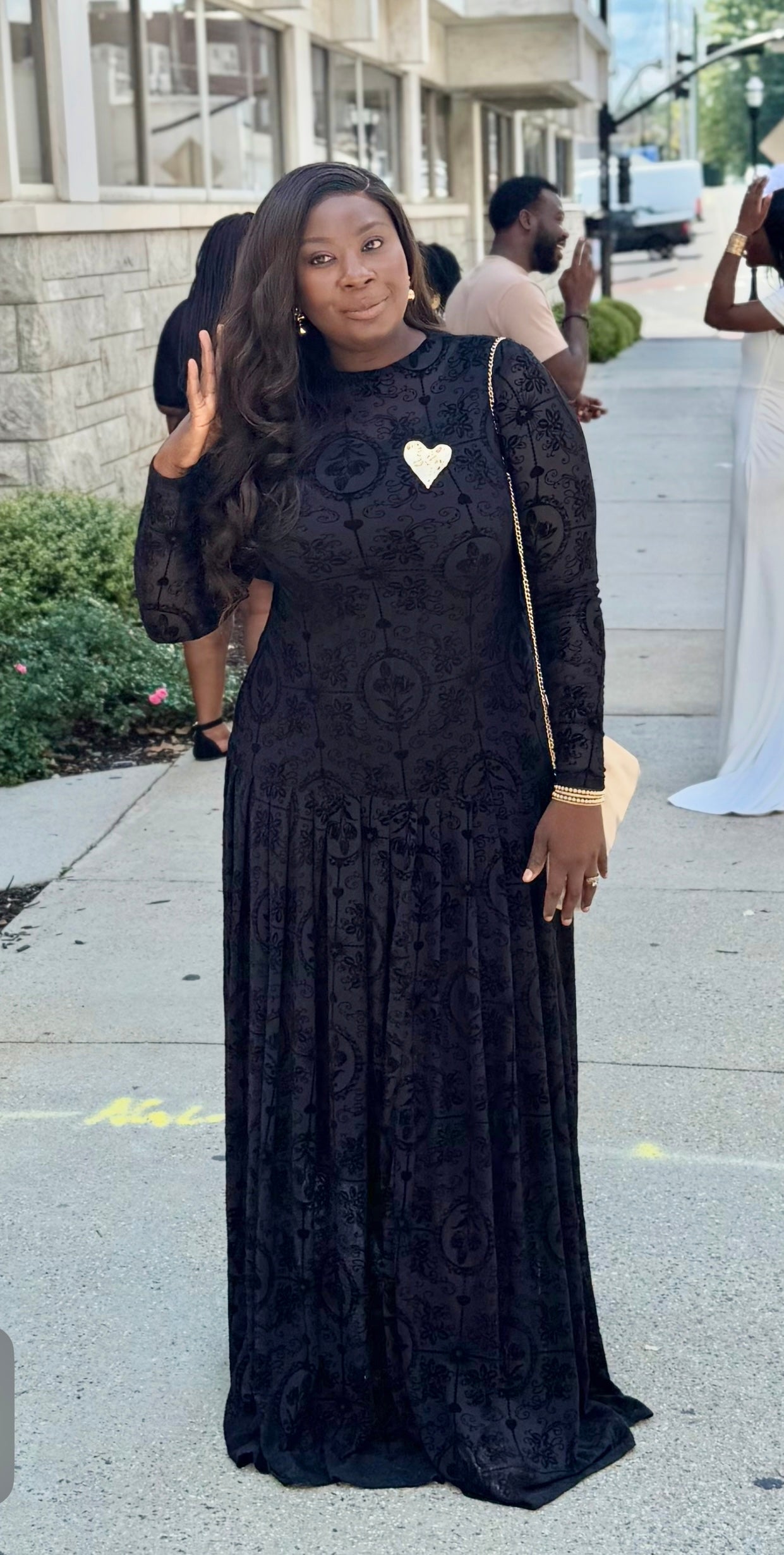 Nuella Maxi Dress in Black