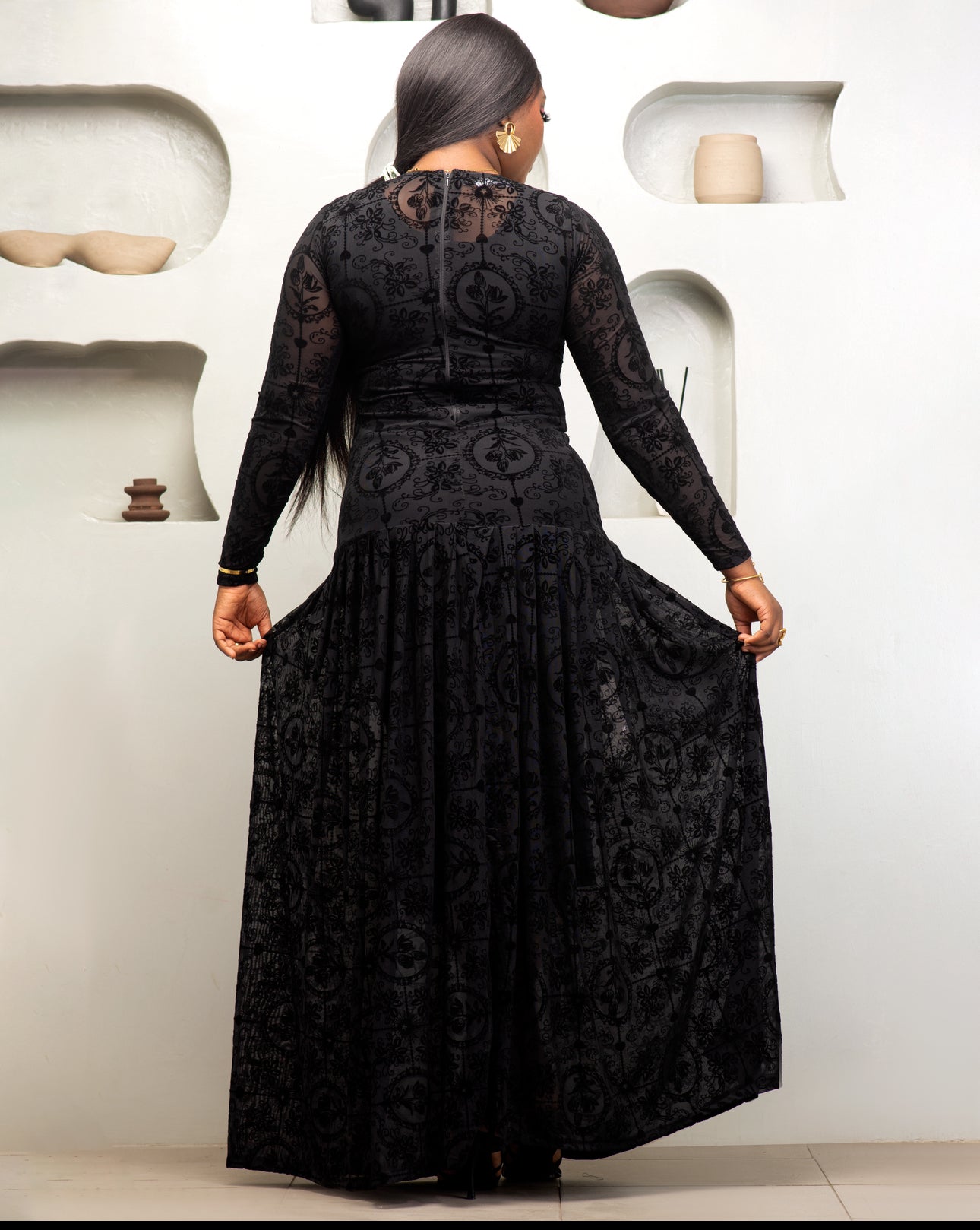 Nuella Maxi Dress in Black