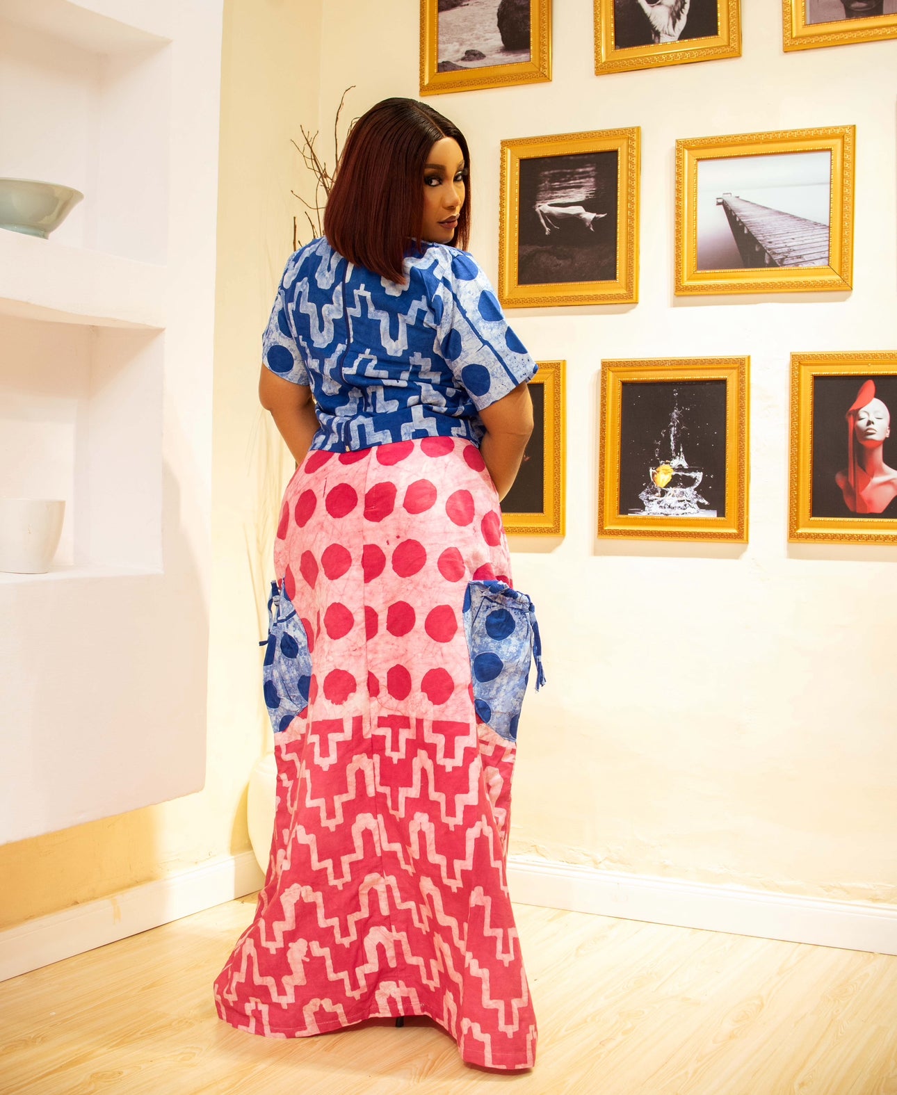Ife Two Piece Top and Skirt set