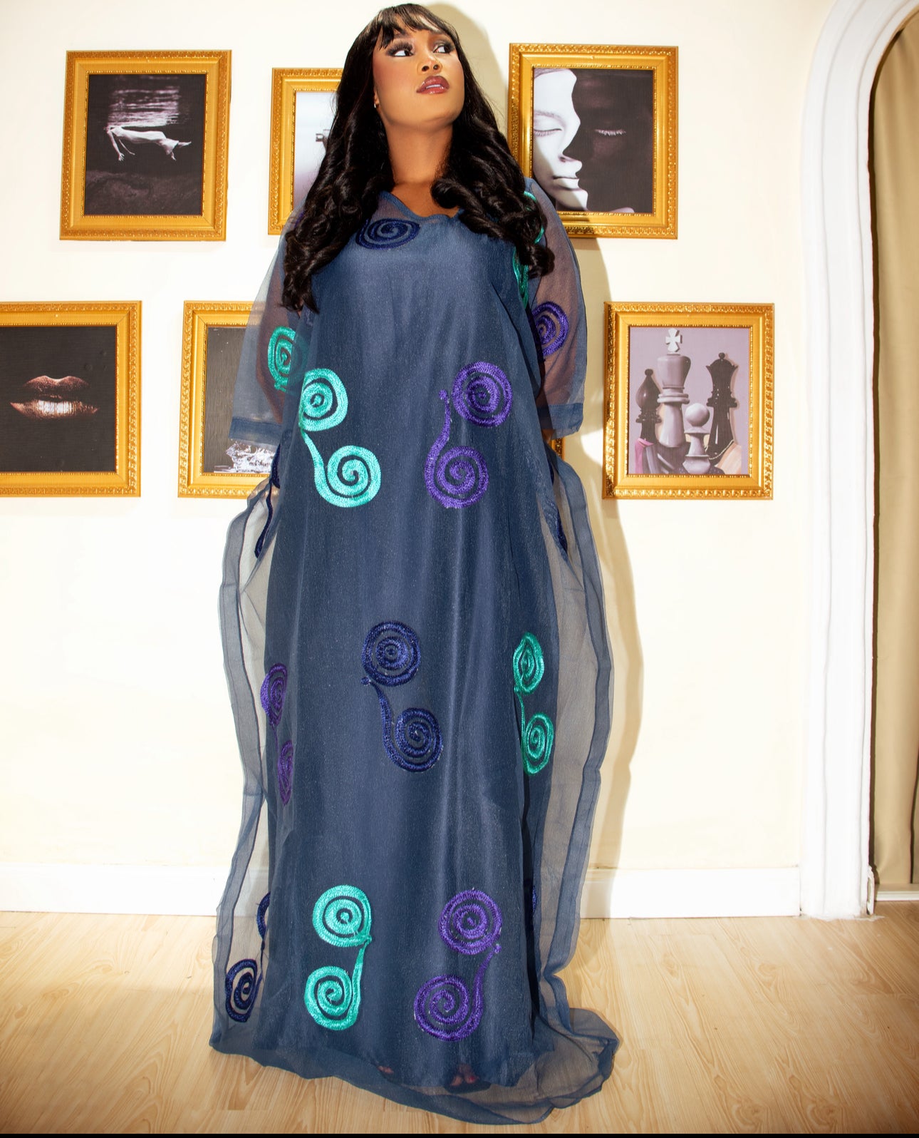 Ayo in Navy Blue