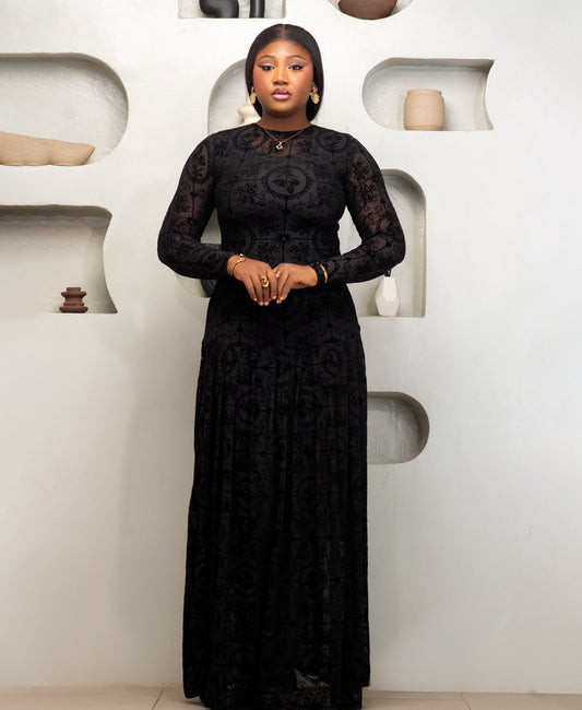 Nuella Maxi Dress in Black