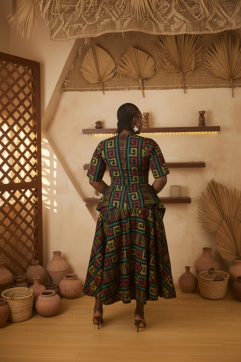 ÀRÁ Two Piece( Top and Skirt)
