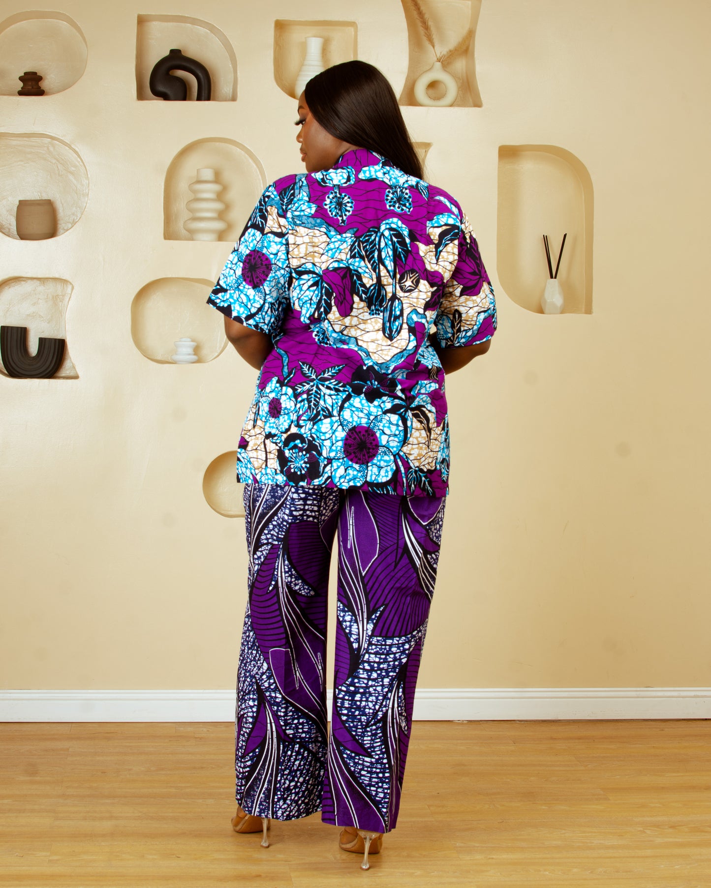 Ife Two Piece with a touch of Purple