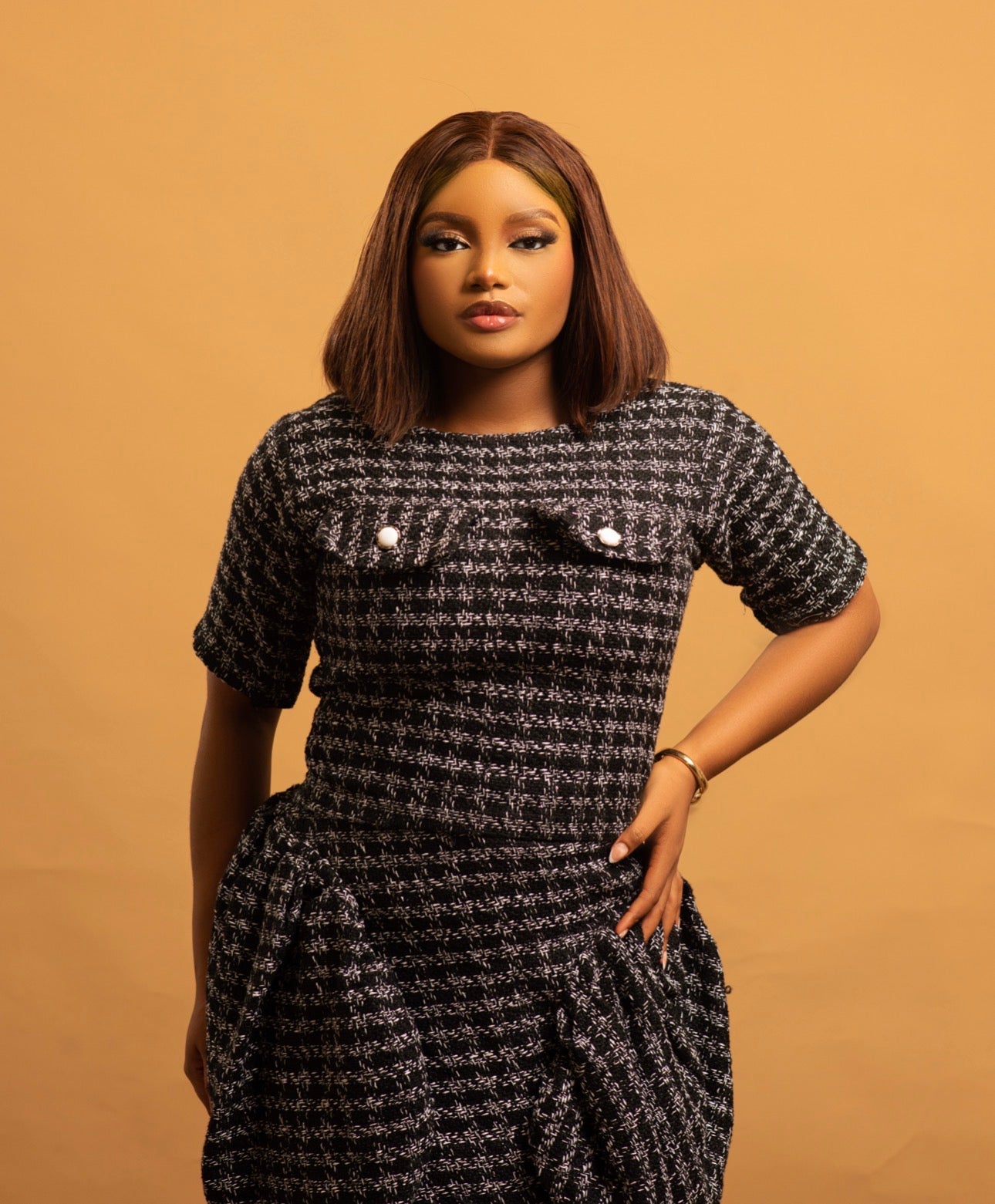 Kelly Tweed Two piece Skirt and crop Top