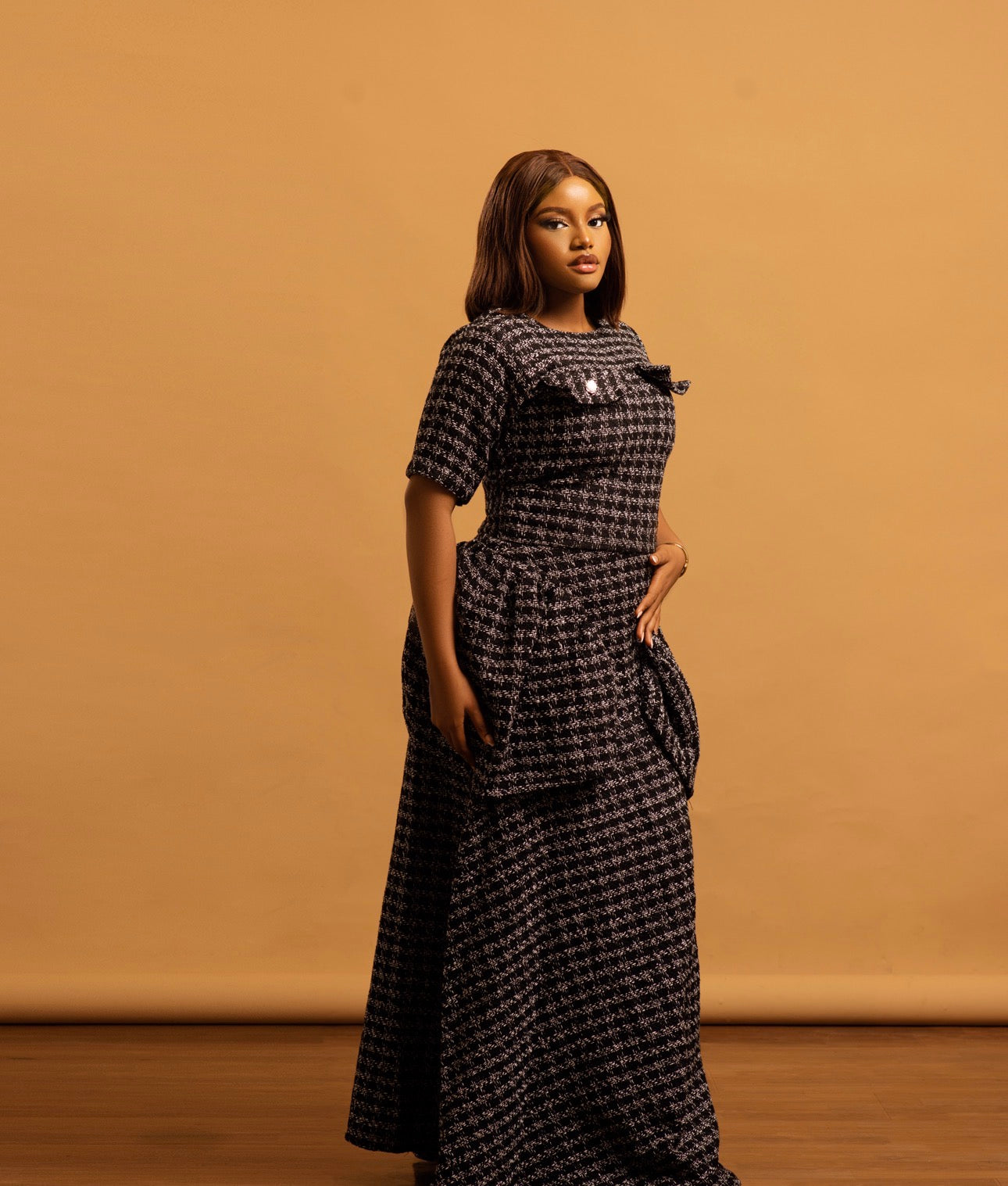 Kelly Tweed Two piece Skirt and crop Top