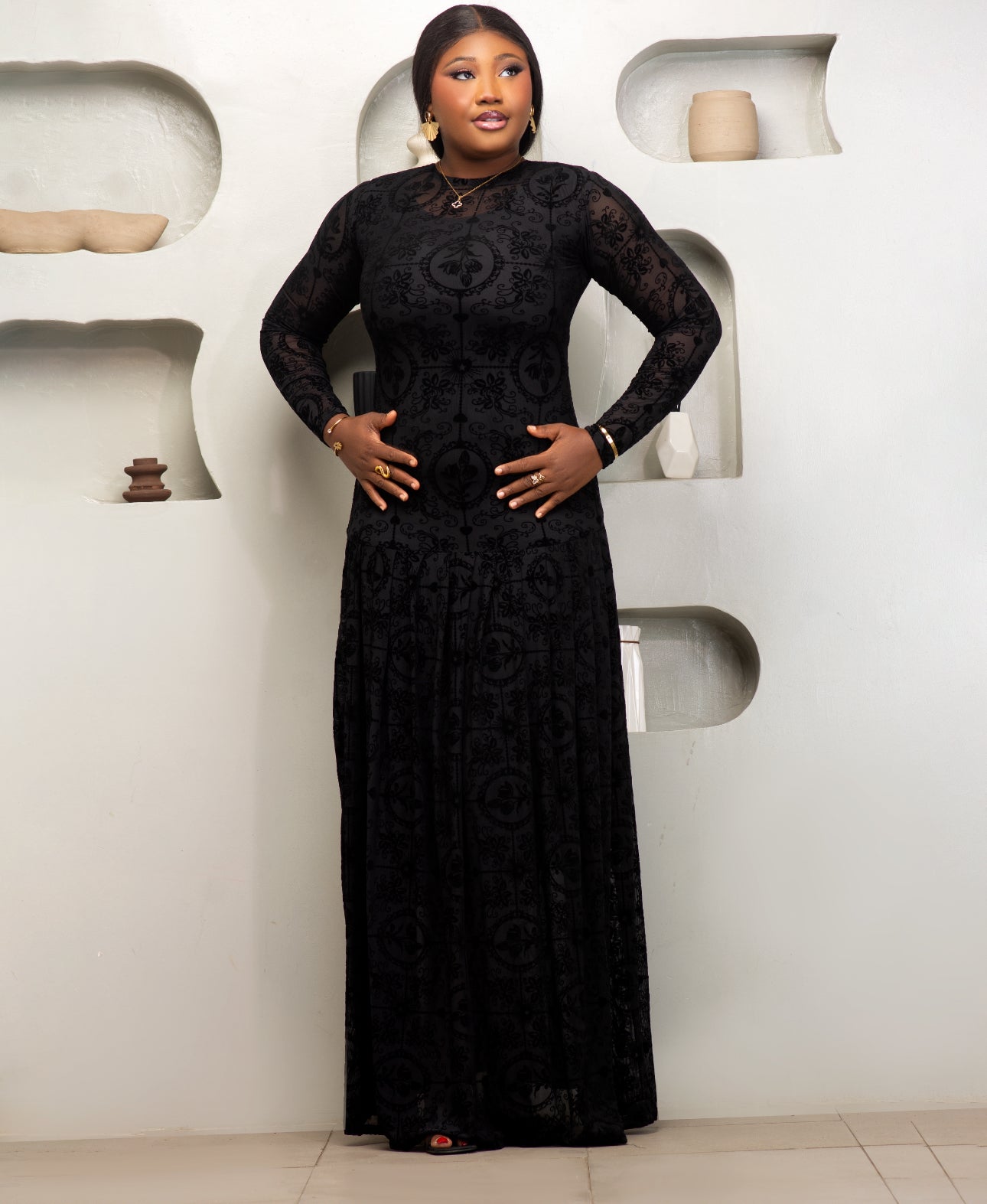 Nuella Maxi Dress in Black