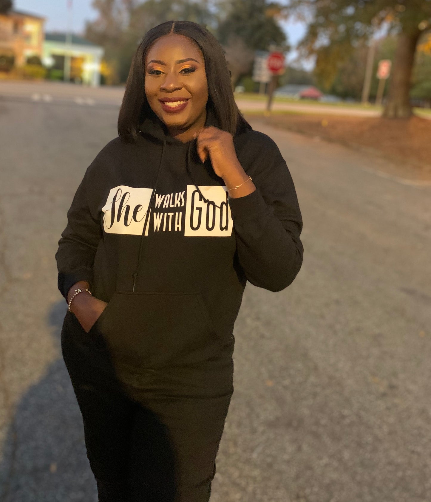 She Walks With God Hoodie